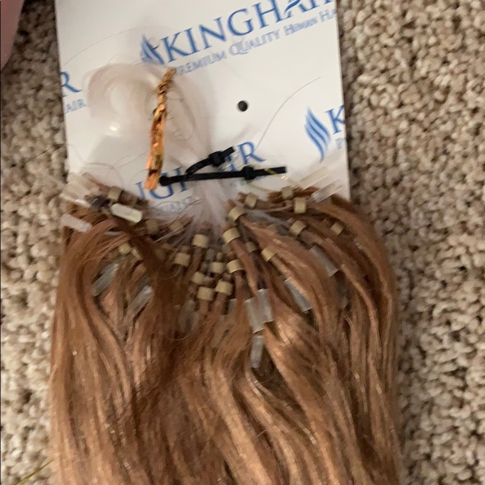 Kinghair Remy Micro Loop Extensions 16” - Picture 3 of 4
